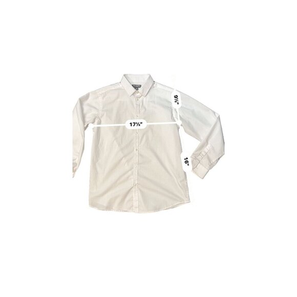 (6 for $25)Van Heusen Flex Husky Boys Long‎ Sleeve Button-Down Dress Shirt 14/16 - Picture 4 of 4